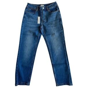 Martha‎ Stewart Women Medium Wash Straight Leg Stretch Denim Jeans Size 6 NWT